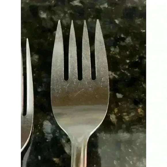 Simeon & George Oneida HOMESTEAD stainless serving‎ dinner fork Spoon Teaspoon - Picture 6 of 13